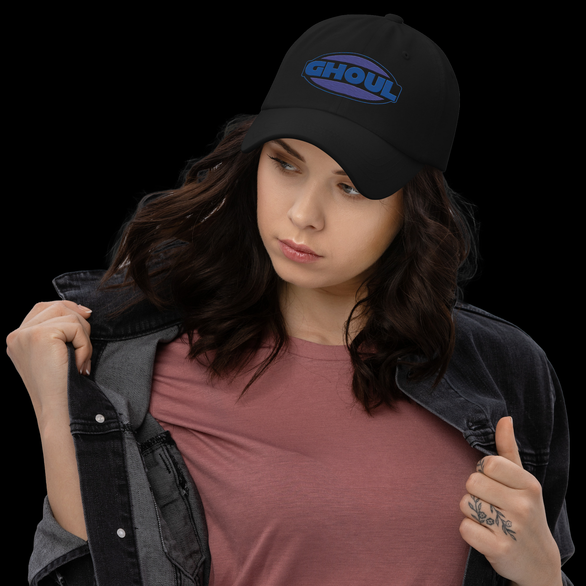 90s logo GHOUL dad hat