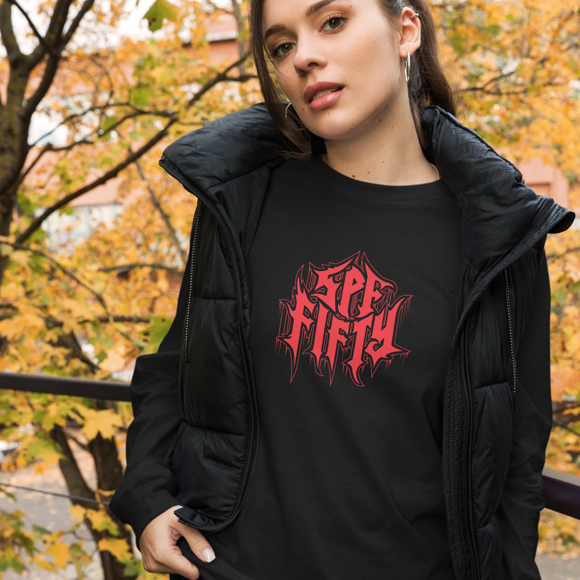 SPF 50 long sleeve in dark